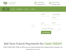 Tablet Screenshot of highpointfunding.com